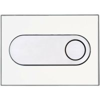 Клавиша смыва Pestan 40006363 Onyx Белая — фото 1, Комплектующие для душевого оборудования