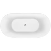 Акриловая ванна Black&White Swan SB320 170x78 320SB00 Белая глянцевая без гидромассажа — фото 3, Ванны
