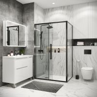 Товар: Душевой уголок Grossman Cosmo 140х80 120.K33.02.1480.42.00 профиль Графит сатин стекло прозрачное - фото 2 Душевой уголок Grossman Cosmo 140х80 120.K33.02.1480.42.00 профиль Графит сатин стекло прозрачное — фото 2, Душевые уголки