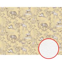 Фреска Ortograf Flora 31302 Фактура бархат FX Флизелин (3,5*2,7) Желтый/Коричневый, Птицы/Животные — фото 1, Фрески