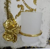 Стакан для зубных щеток Art&Max Rose AM-0914-Do Золото — фото 2, Мыльницы