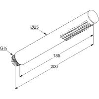Ручной душ Kludi Bozz 39120N0-00 Золото брашированное — фото 2, Лейки для душа