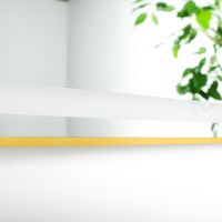 Зеркало Fixsen Led 90х70 FX-2090G с подсветкой Золото-сатин с сенсорным выключателем и диммером — фото 4, Зеркала в ванную комнату