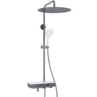 Душевая система WasserKRAFT с термостатом Хром Белая арт-A113.117.155.CH Thermo — фото 5, Душевые стойки