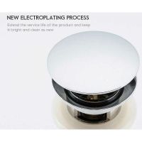 Донный клапан Frap F69 click-clack Хром — фото 2, Донные клапаны