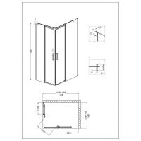 Товар: Душевой уголок Grossman Galaxy 110х80 R GR-3110R профиль Хром стекло прозрачное - фото 3 Душевой уголок Grossman Galaxy 110х80 R GR-3110R профиль Хром стекло прозрачное — фото 3, Душевые уголки