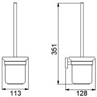 Товар: Ершик для унитаза D-Lin D273222 Черный матовый - фото 2 Ершик для унитаза D-Lin D273222 Черный матовый — фото 2, Ершики для унитаза