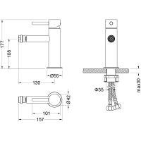 Смеситель для биде Aquatek Европа Черный матовый арт-AQ1318MB — фото 5, Смесители для биде