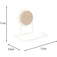Держатель туалетной бумаги Fixsen Magic White FX-47010B Белый матовый — фото 4, Держатели туалетной бумаги