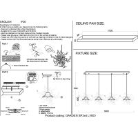 Люстра Crystal Lux Garden SP3х4 L1600 Chrome Хром — фото 3, Люстры