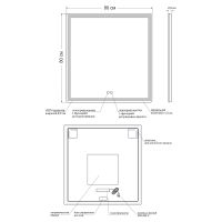 Товар: Зеркало Orange Nature 80 ONP-80ZE с подсветкой с сенсорным выключателем и подогревом - фото 5 Зеркало Orange Nature 80 ONP-80ZE с подсветкой с сенсорным выключателем и подогревом — фото 5, Зеркала в ванную комнату