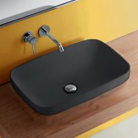 Раковина Kerasan Tribeca 60 514331 Черная матовая — фото 2, Раковины