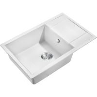 Кухонная мойка Milacio Navarra 78 Cuarzo MC.77052 Белый — фото 1, Кухонные мойки