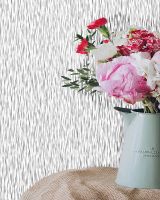 Обои Solo Anemone 168547-12 Винил на флизелине (1,06*10,05) Белый/Серый, Штукатурка — фото 2, Обои для стен