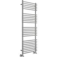 Водяной полотенцесушитель Terminus Ватра П25 500х1400 4670078530578 Хром, нижнее подключение, G 1/2" ВР, с комплектом вентилей — фото 1, Водяные полотенцесушители