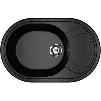 Кухонная мойка Ulgran Classic U-610-308 Черная — фото 1, Кухонные мойки