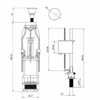 Товар: Сливная арматура Berges Eko 11 030311 с нижней подводкой - фото 11 Сливная арматура Berges Eko 11 030311 с нижней подводкой — фото 11, Прочие комплектующие для слива и канализации