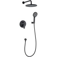 Душевая система Black&White Universe UK8311B 8311BUK Черная матовая — фото 1, Душевое оборудование. Душевая программа