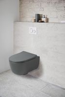 Унитаз Vincea Evo VT1-34SMA подвесной Антрацит матовый с сиденьем Микролифт — фото 8, Подвесные унитазы