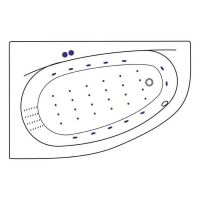 Товар: Акриловая ванна Excellent Kameleon 170x110 L WAEX.KML17.NANO.CR с гидромассажем - фото 8 Акриловая ванна Excellent Kameleon 170x110 L WAEX.KML17.NANO.CR с гидромассажем — фото 8, Ванны