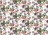 Обои Marburg Flora 47458 Винил на флизелине (0,53*10,05) Белый/Разноцветный, Цветы — фото 2, Обои для стен