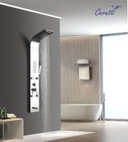Душевая панель Ceruttispa Victoria S CT9976 с гидромассажем Серебро — фото 2, Душевые панели