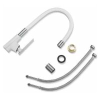 Смеситель для кухни Frap H58 F4458 Белый Хром — фото 3, Смесители для кухни