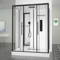 Товар: Душевая кабина Black&White Galaxy G8030 160х85 8030000 с гидромассажем - фото 2 Душевая кабина Black&White Galaxy G8030 160х85 8030000 с гидромассажем — фото 2, Душевые кабины