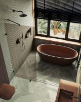 Товар: Душевая перегородка Maybah Glass MGD-263-6 890x1950 коннектор стена-стекло Черный стекло бронзовое - фото 5 Душевая перегородка Maybah Glass MGD-263-6 890x1950 коннектор стена-стекло Черный стекло бронзовое — фото 5, Душевые перегородки