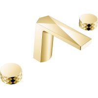 Смеситель для раковины Boheme Venturo 150-MG-DIAMOND Золото матовое — фото 1, Смесители