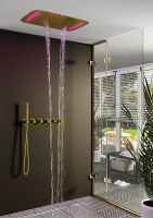 Душевая система Timo Saona SX-2319/17SM с термостатом Золото матовое — фото 4, Встраиваемые душевые комплекты