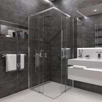 Товар: Душевой уголок Veconi Rovigo RV-47 100x100 RV47-100-01-C4 профиль Хром стекло прозрачное - фото 3 Душевой уголок Veconi Rovigo RV-47 100x100 RV47-100-01-C4 профиль Хром стекло прозрачное — фото 3, Душевые уголки