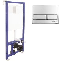 Инсталляция Berges Novum 040213 для унитаза с клавишей смыва Хром — фото 1, Инсталляции для унитазов