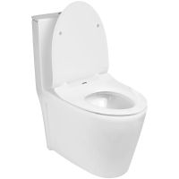 Унитаз компакт WeltWasser Welzbach 001 GL-WT 10000003805 Белый глянец с бачком и сиденьем Микролифт — фото 3, Унитазы