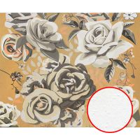 Фреска Ortograf Цветы 5474 Фактура бархат FX Флизелин (3,3*2,7) Бежевый/Серый, Цветы/Живопись — фото 1, Фрески