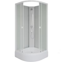 Душевая кабина Niagara Promo 80x80 P80/26/MT/BK без гидромассажа — фото 1, Душевые кабины