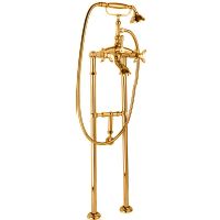 Смеситель для ванны Cezares Nostalgia NOSTALGIA-VDPS-03/24-M Золото 24 карат — фото 1, Смесители напольные