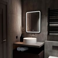 Зеркало Континент Enjoy 600x800 ЗЛП1100 с подсветкой Черное с сенсорным выключателем — фото 2, Зеркала в ванную комнату