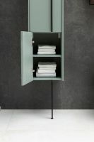 Шкаф пенал Allen Brau Reality 30 L 1.32002.CGM подвесной Олива матовая — фото 23, Пеналы для ванной комнаты