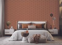 Обои Alessandro Allori Barbara 2603-5 Винил на флизелине (1,06*10,05) Коричневый/Оранжевый, Геометрия — фото 2, Обои для стен