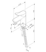 Смеситель для раковины AM.PM X-Joy F85A02122 Черный матовый — фото 11, Смесители