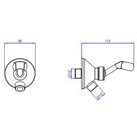 Товар: Шланговое подключение Cezares Czr CZR-U-AI-C-02 Бронза - фото 2 Шланговое подключение Cezares Czr CZR-U-AI-C-02 Бронза — фото 2, Шланговые подключения