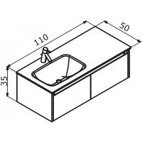 Товар: Тумба с раковиной Orka Lisbon 110 5001435 подвесная Кашемировая матовая - фото 7 Тумба с раковиной Orka Lisbon 110 5001435 подвесная Кашемировая матовая — фото 7, Мебель для ванной
