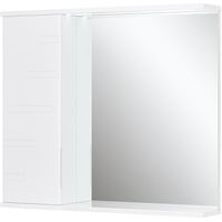 Товар: Зеркало со шкафом Volna Joli 80 L zsJOLI80.L-01 с подсветкой Белое - фото 8 Зеркало со шкафом Volna Joli 80 L zsJOLI80.L-01 с подсветкой Белое — фото 8, Зеркальные шкафы в ванную