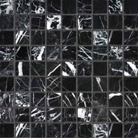 Каменная мозаика Orro Mosaic Stone Nero Marquina Pol. 7мм 30,5х30,5 см — фото 1, Мозаика