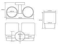 Товар: Стакан для зубных щеток Bemeta Omega 104110022 двойной Хром - фото 3 Стакан для зубных щеток Bemeta Omega 104110022 двойной Хром — фото 3, Стаканы для зубных щеток