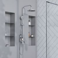 Товар: Душевая система Damixa Jupiter 977770000 Хром - фото 4 Душевая система Damixa Jupiter 977770000 Хром — фото 4, Душевые стойки