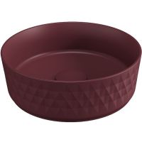 Раковина-чаша Allen Brau Fantasy Romb 36 4.11033.BD Бордо — фото 1, Раковины накладные