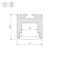 Профиль алюминиевый Arlight Line 018685 накладной для контурной подсветки Серебристый — фото 3, Профили для светодиодных лент