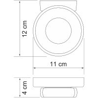 Товар: Мыльница WasserKRAFT Berkel K-6829 Хром - фото 3 Мыльница WasserKRAFT Berkel K-6829 Хром — фото 3, Мыльницы